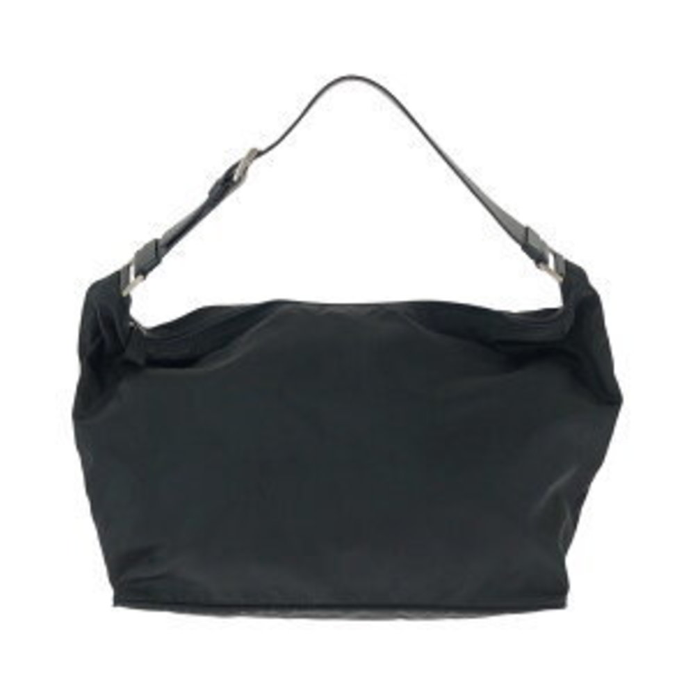 Prada Pouch Black Tessuto Triangular Nylon Handba… - image 1